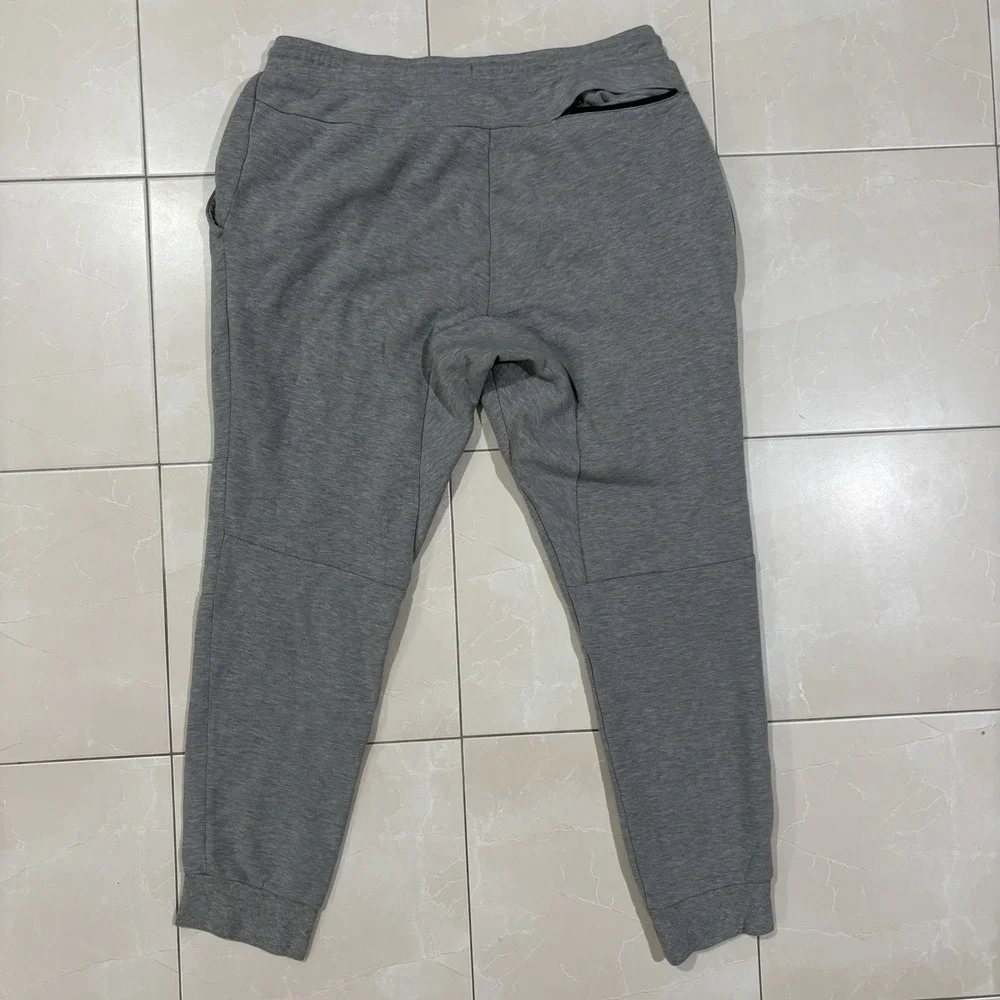 Nike Tech Sweatpants Mens Large Gray Fleece Jogger Zip Pocket 545343-065
